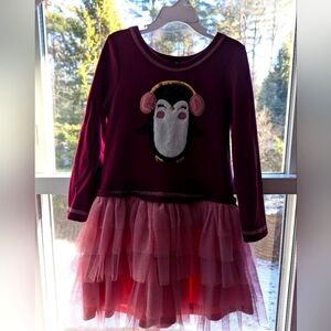Zunie girl dress, size 5, purple, tutu bottom